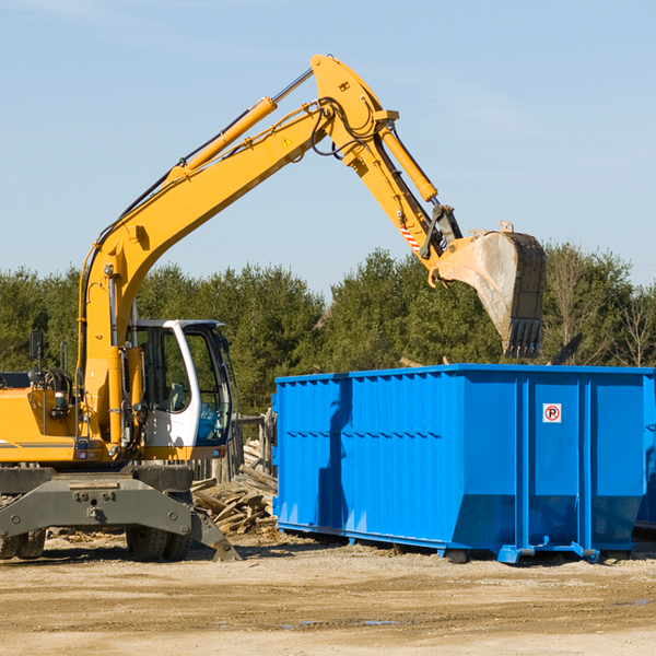 what size residential dumpster rentals are available in Bogota New Jersey